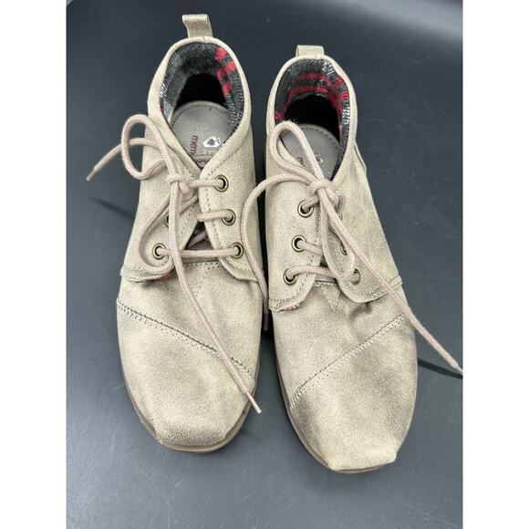 Bobs Skechers Women's Size 7.5 Chill Luxe Chukka Boots Light Brown Lace Up 34487 - Picture 1 of 7